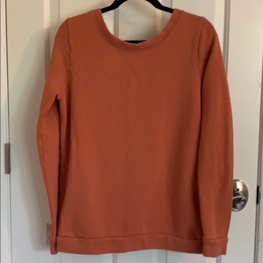 Free People Low Back Sweatshirt